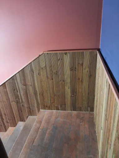 Protection murale dans une cage d'escalier , Villars-les-Dombes, GDMpeinture