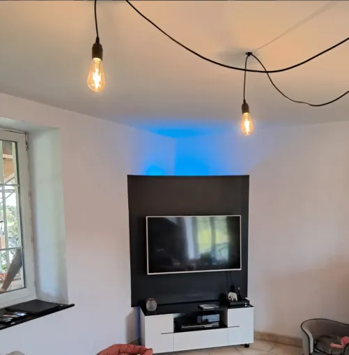 Support TV placo Priay, Villars-les-Dombes, GDMpeinture