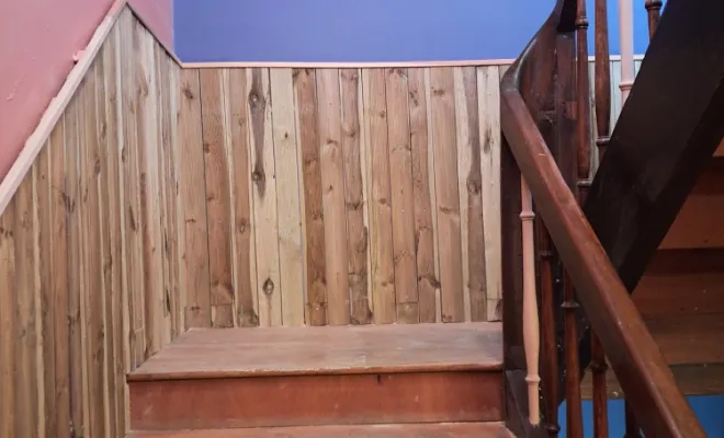 Protection murale dans une cage d'escalier , Villars-les-Dombes, GDMpeinture