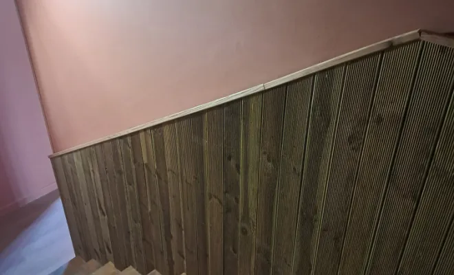 Protection murale dans une cage d'escalier , Villars-les-Dombes, GDMpeinture